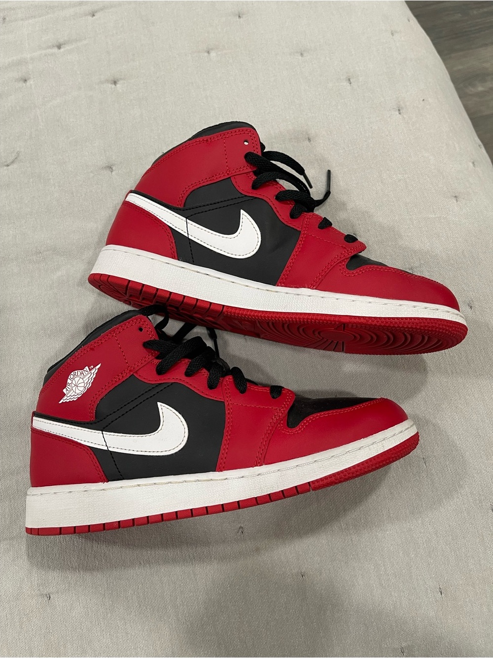 Nike Red/Black/White High-Top Sneakers